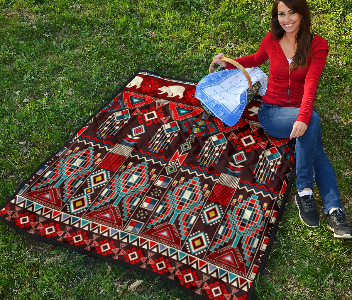 Feather Yellow Native American Premium Quilt LT10 - Wonder Print Shop