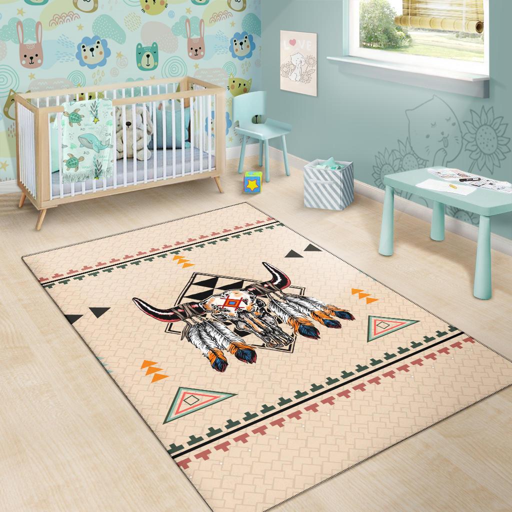 Native American Pride Bison Area Rug LT10 - Wonder Print Shop