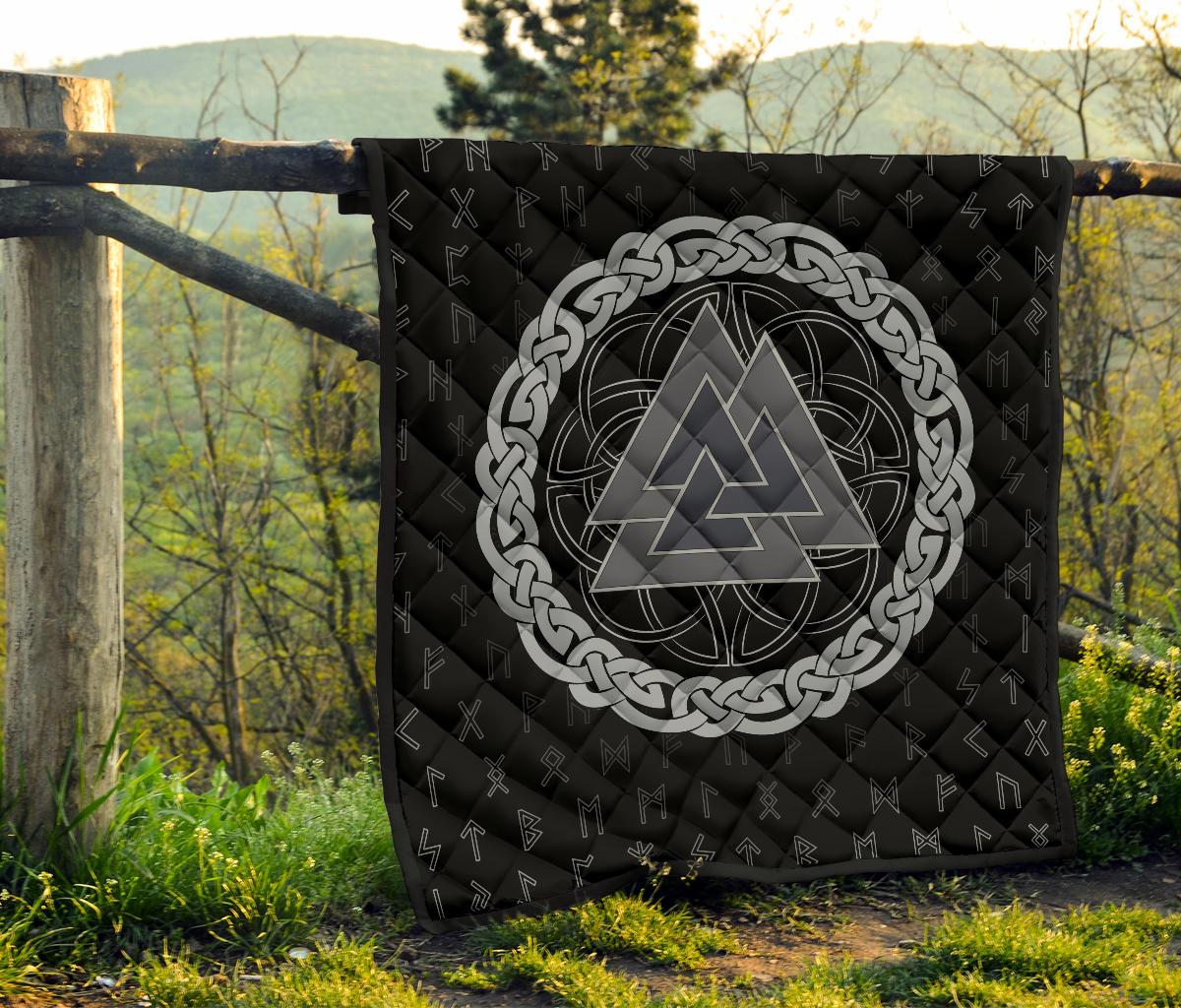 Viking Triple Horn Odin Premium Quilt RLT12 - Wonder Print Shop
