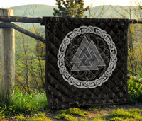 Viking Triple Horn Odin Premium Quilt RLT12 - Wonder Print Shop