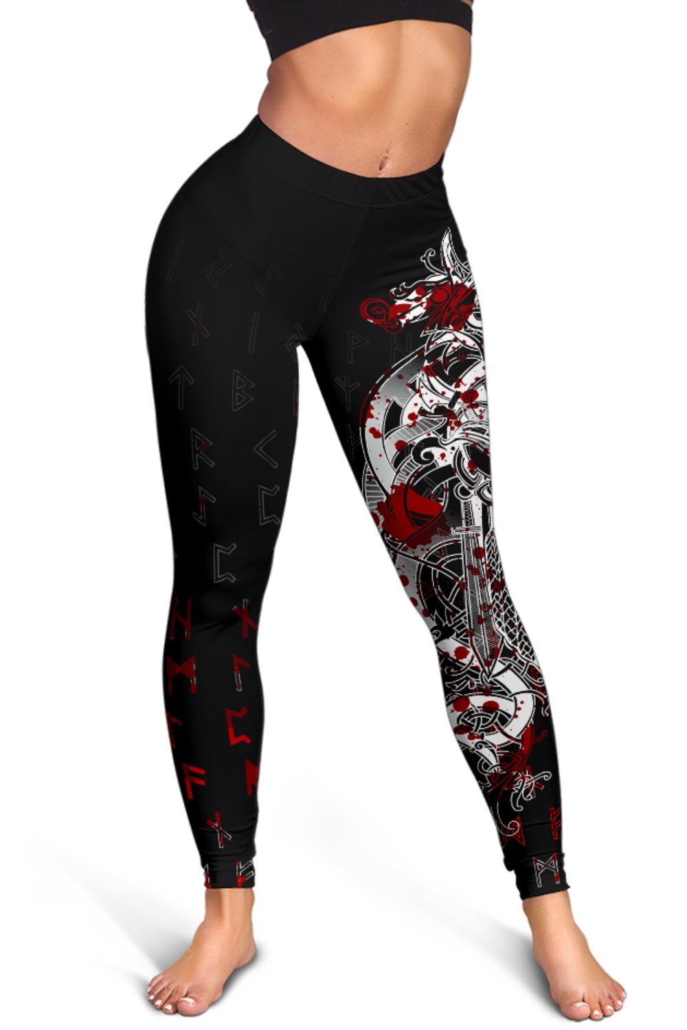 viking-tyr-tattoo-blood-womens-leggings