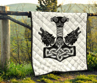 Viking Thor S Hammer Mjollnir Premium Quilt RLT12 - Wonder Print Shop