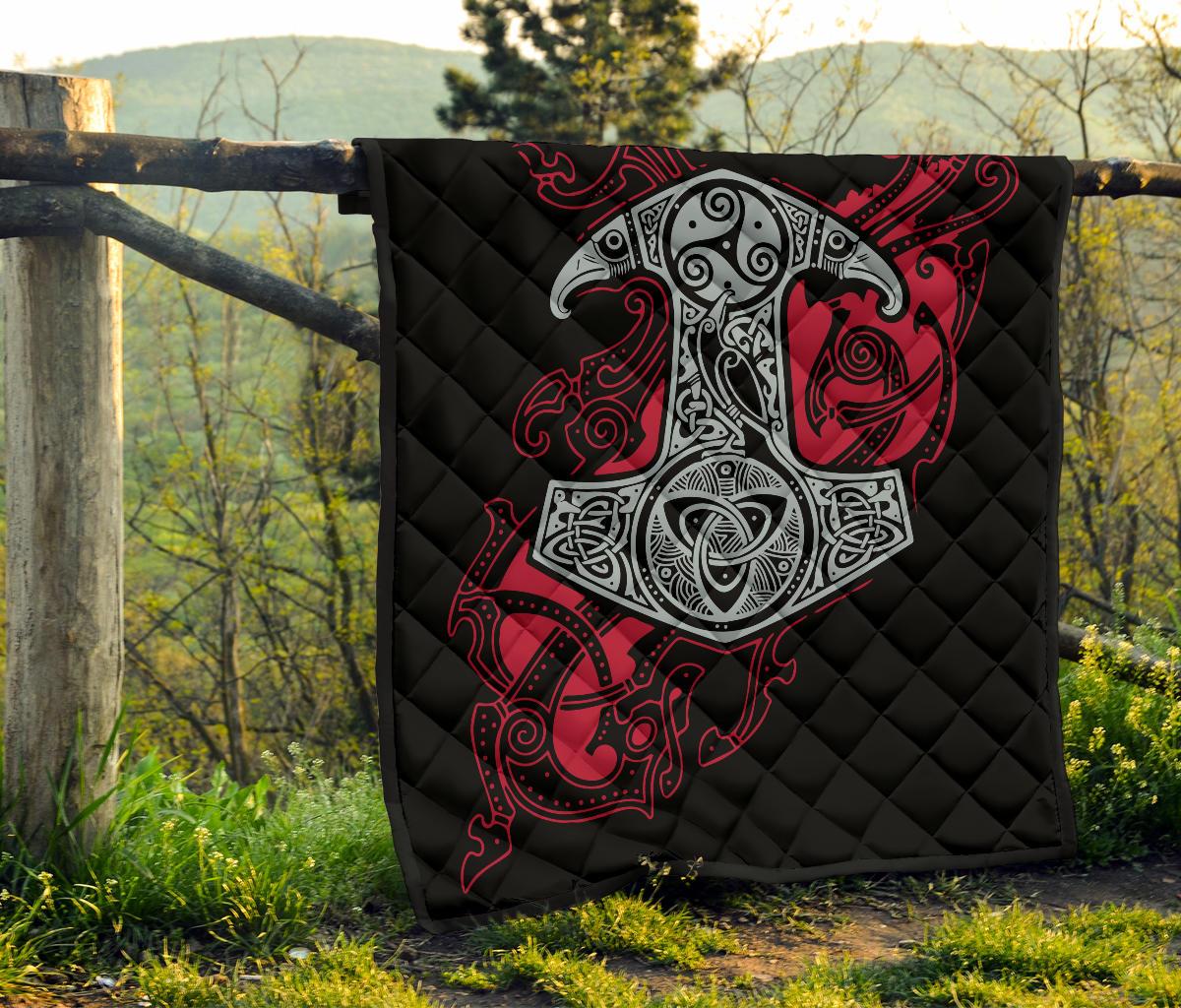 Viking Hammer Mjollnir Premium Quilt RLT12 - Wonder Print Shop