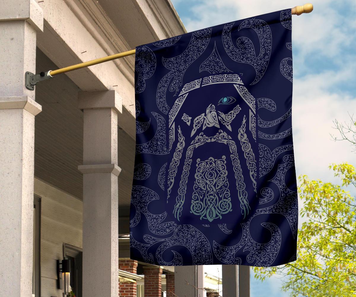 Viking Garden Flag Odin God Tattoo RLT12 - Wonder Print Shop