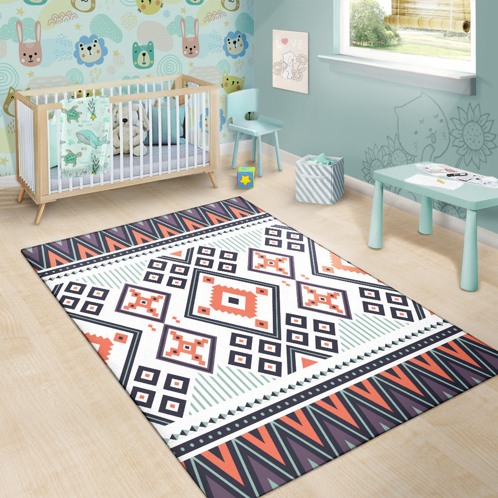 Purple Tribal Design Area Rug LT10 - Wonder Print Shop