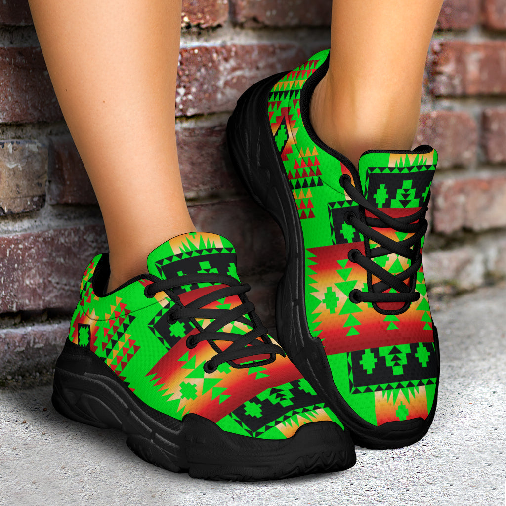 green-neon-native-tribes-native-american-chunky-sneakers
