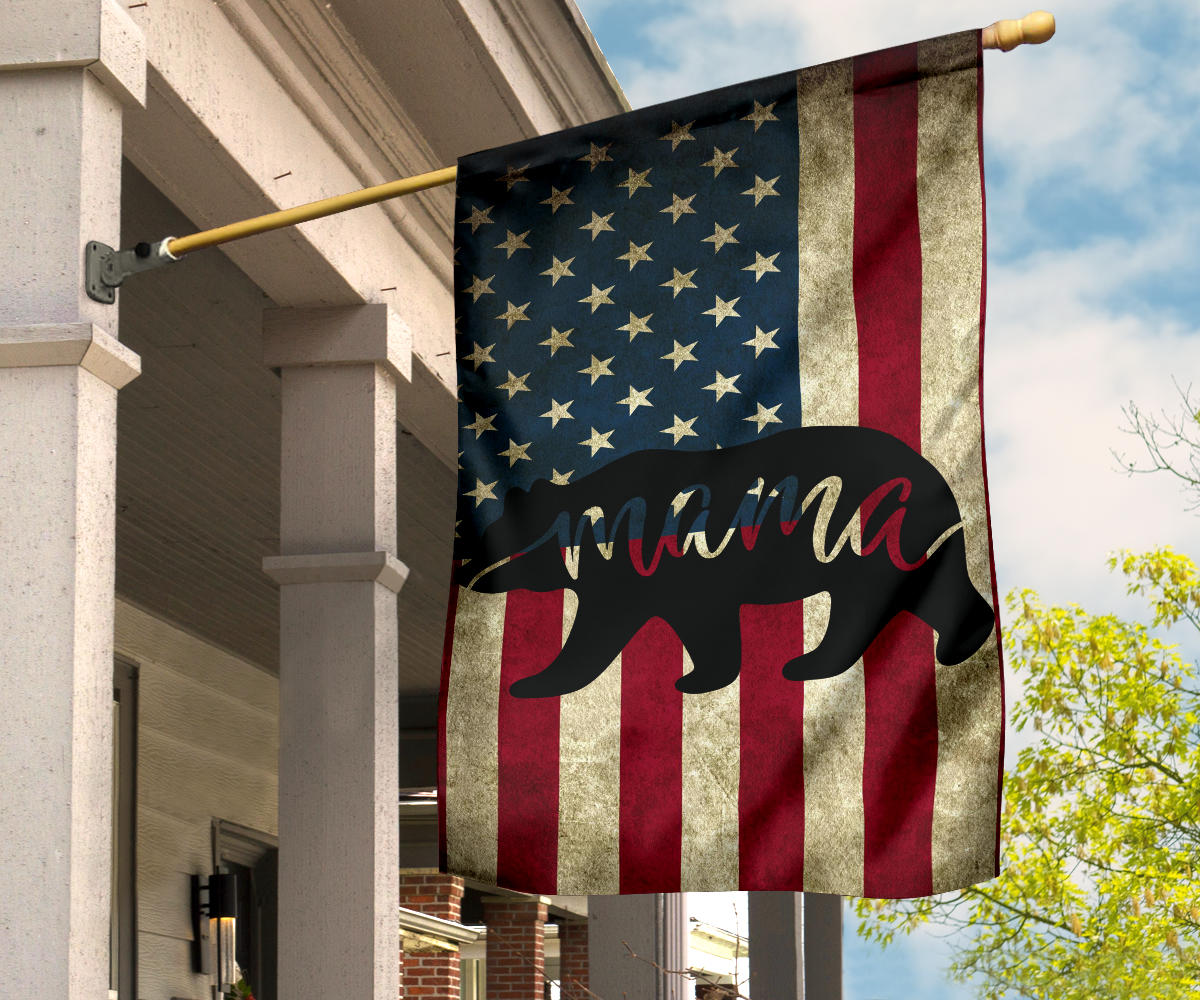 Mama Bear Native American Flag Decor LT10 - Wonder Print Shop