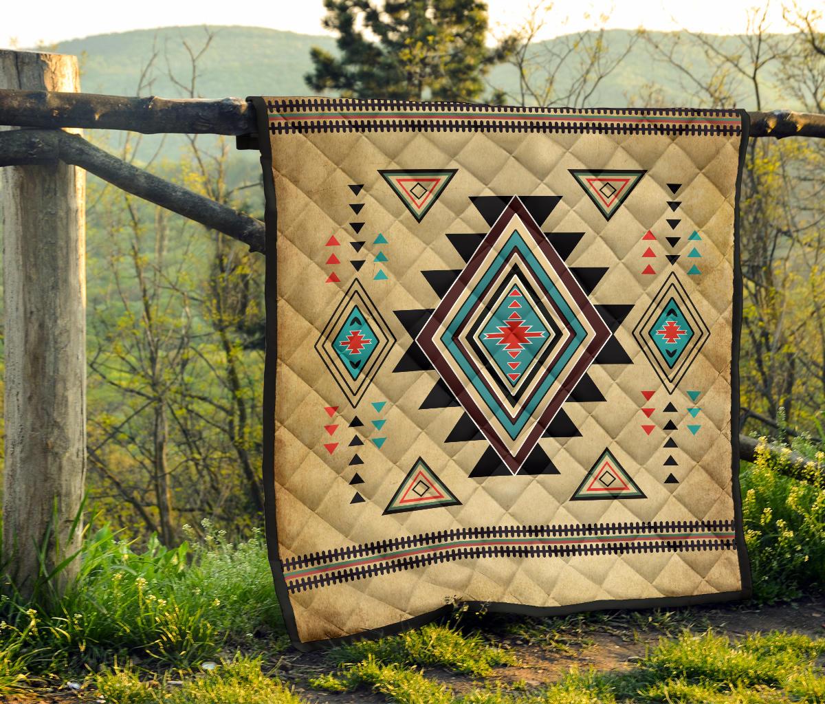 Southwest Symbol Native American Premium Quilt LT10 - Wonder Print Shop