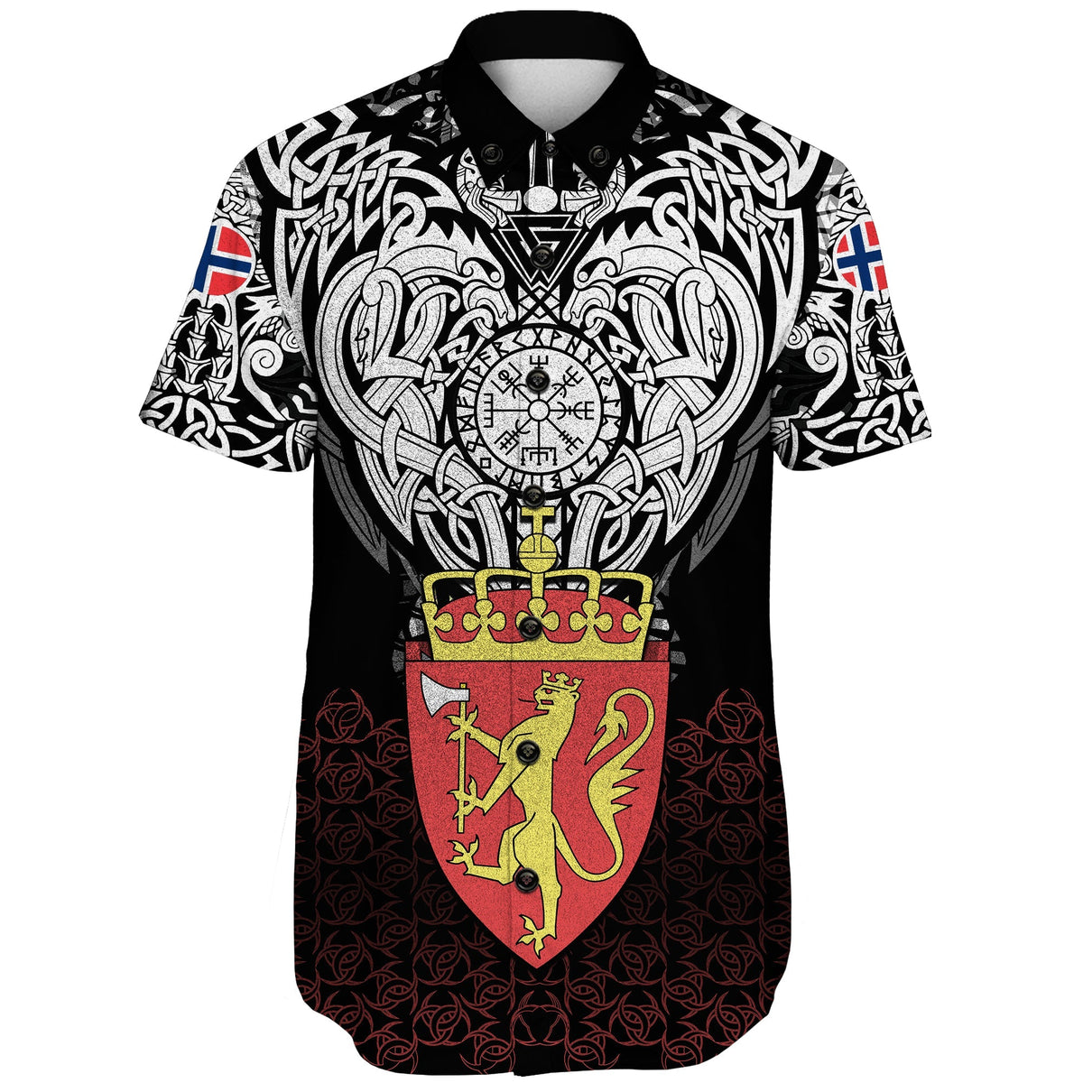 viking-shorts-sleeve-shirt-norway-viking-symbol