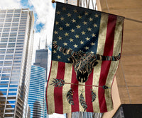 Bison And Arrow Native American Flag Decor LT10 - Wonder Print Shop