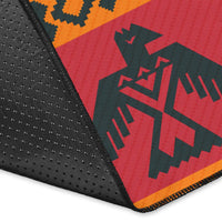 Red Thunderbird Native American Design Area Rug LT10 - Wonder Print Shop