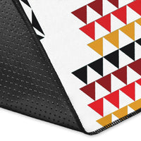 White Native Tribes Pattern Native American Area Rug LT10 - Wonder Print Shop