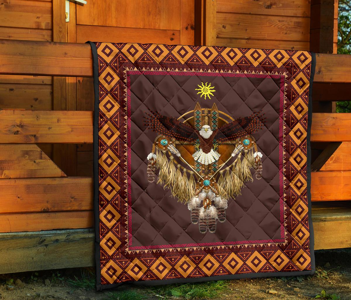 Eagle Sun Symbols Native American Premium Quilt LT10 - Wonder Print Shop