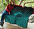 Viking Premium Quilt, Ethnic Odin Raven Cyan RLT12 - Wonder Print Shop