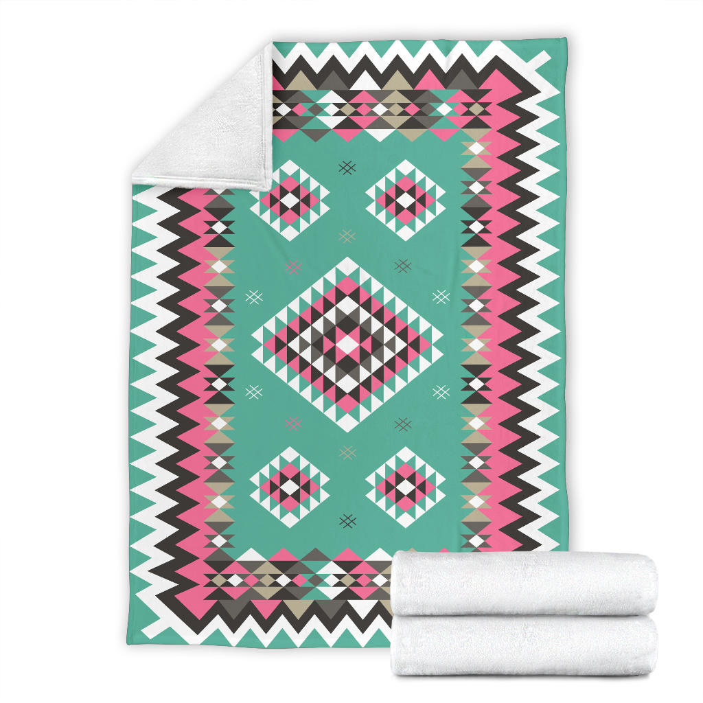 ethnic-geometric-pink-pattern-blanket