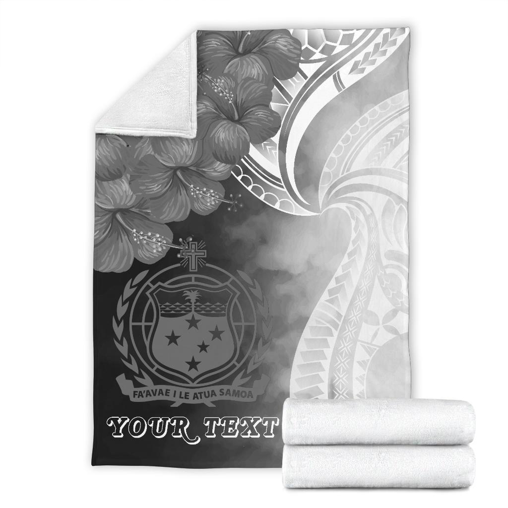 samoa-custom-personalised-premium-blanket-samoa-seal-wave-style-black