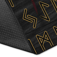 Viking Area Rug Vikings Valknut and Ravens Tattoo RLT12 - Wonder Print Shop