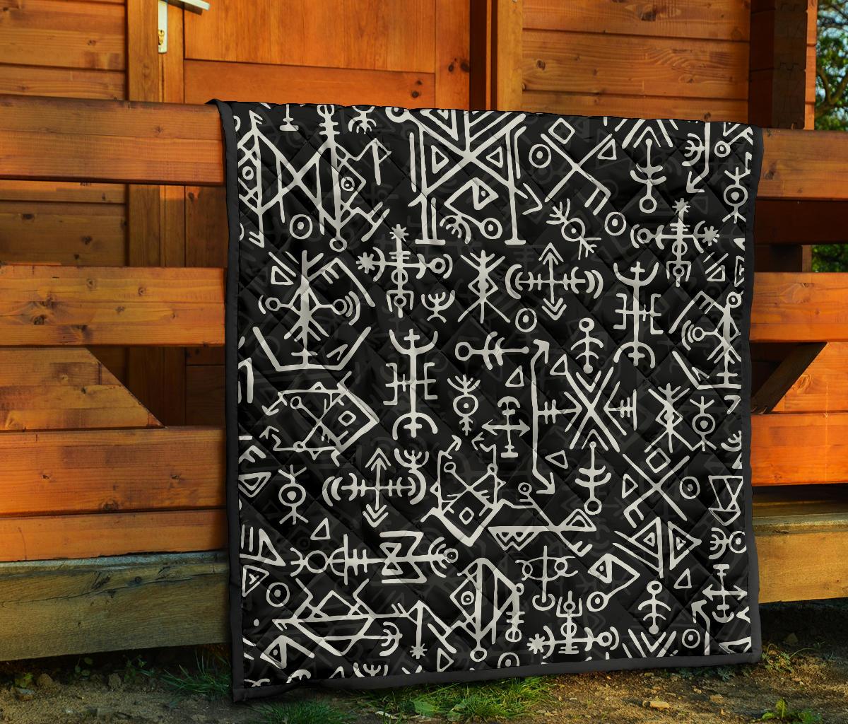 Viking Futhark Norse Islandic Premium Quilt RLT12 - Wonder Print Shop