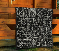 Viking Futhark Norse Islandic Premium Quilt RLT12 - Wonder Print Shop