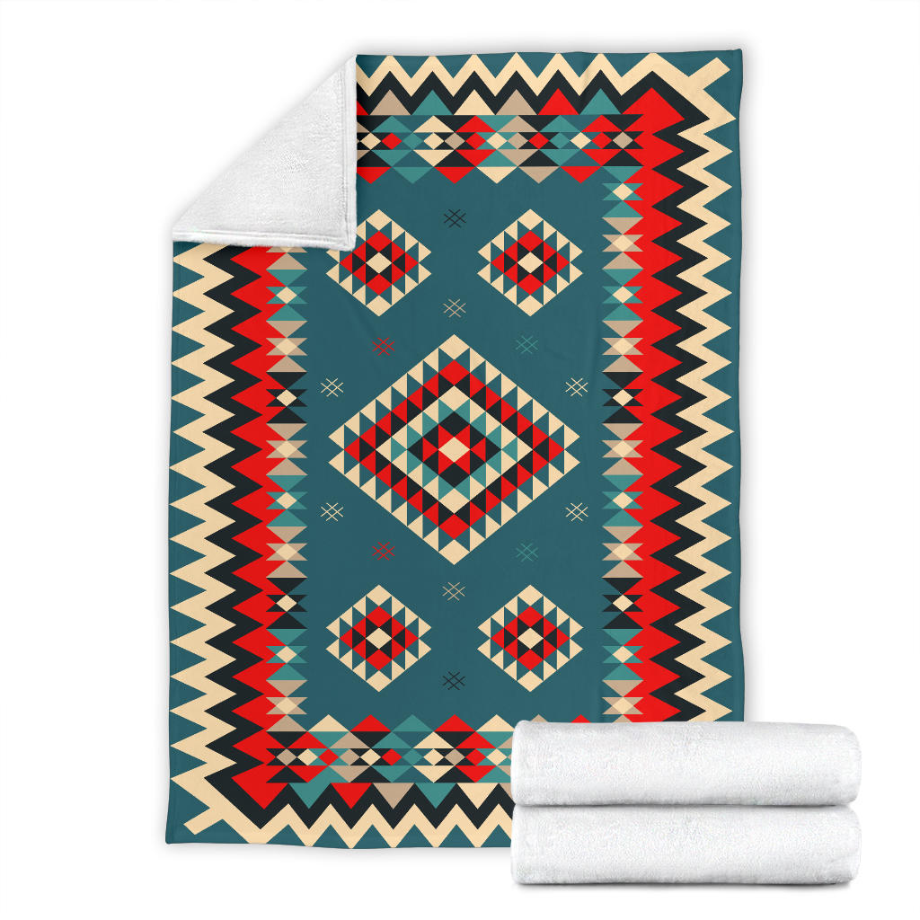 ethnic-geometric-red-pattern-premium-blanket