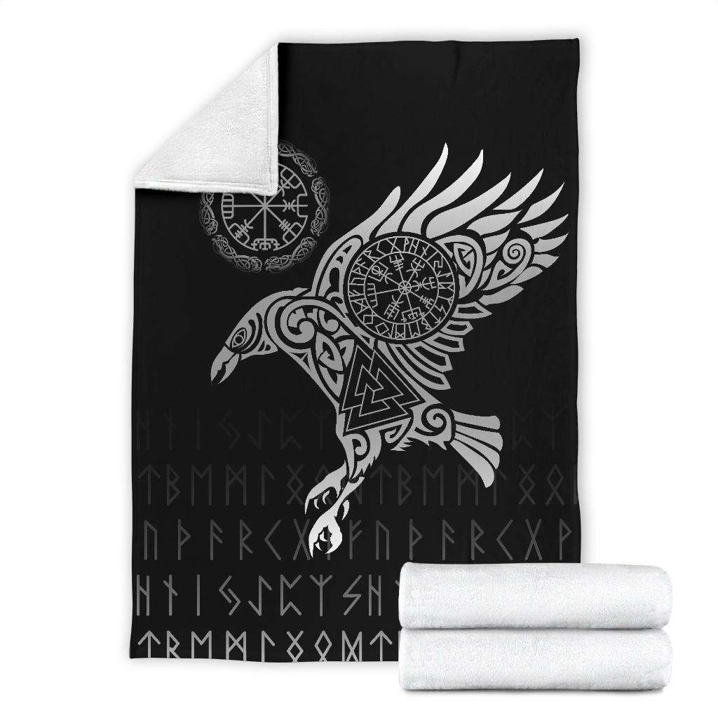 viking-blanket-the-raven-of-odin-tattoo