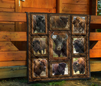 Bison Buffaloes Native American Premium Quilt LT10 - Wonder Print Shop