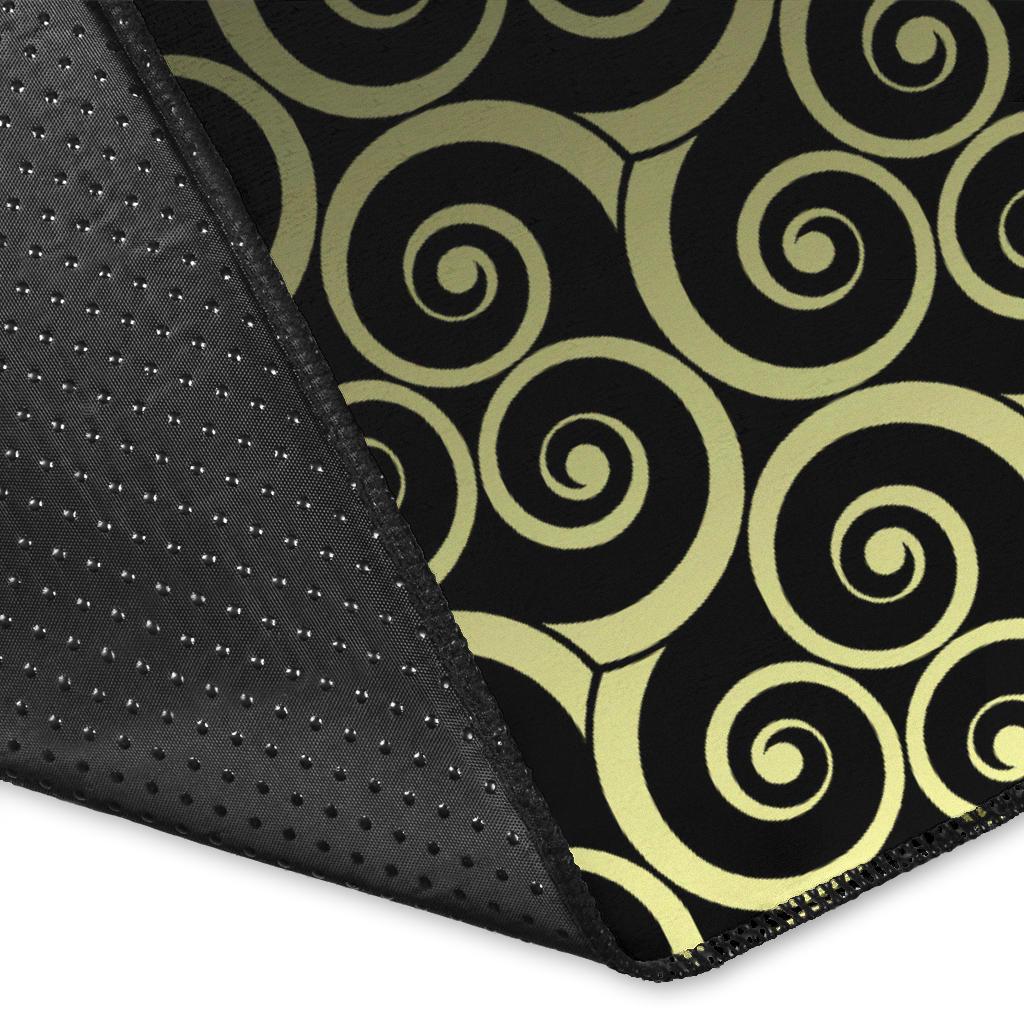 Viking Area Rug Owl Celtic On Triskels Background RLT12 - Wonder Print Shop