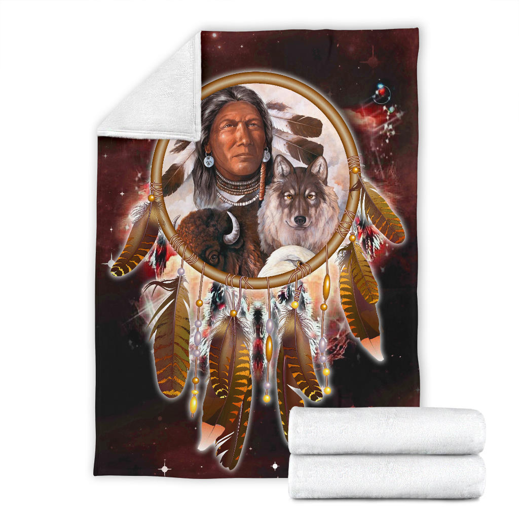 chief-and-animals-red-galaxy-blanket