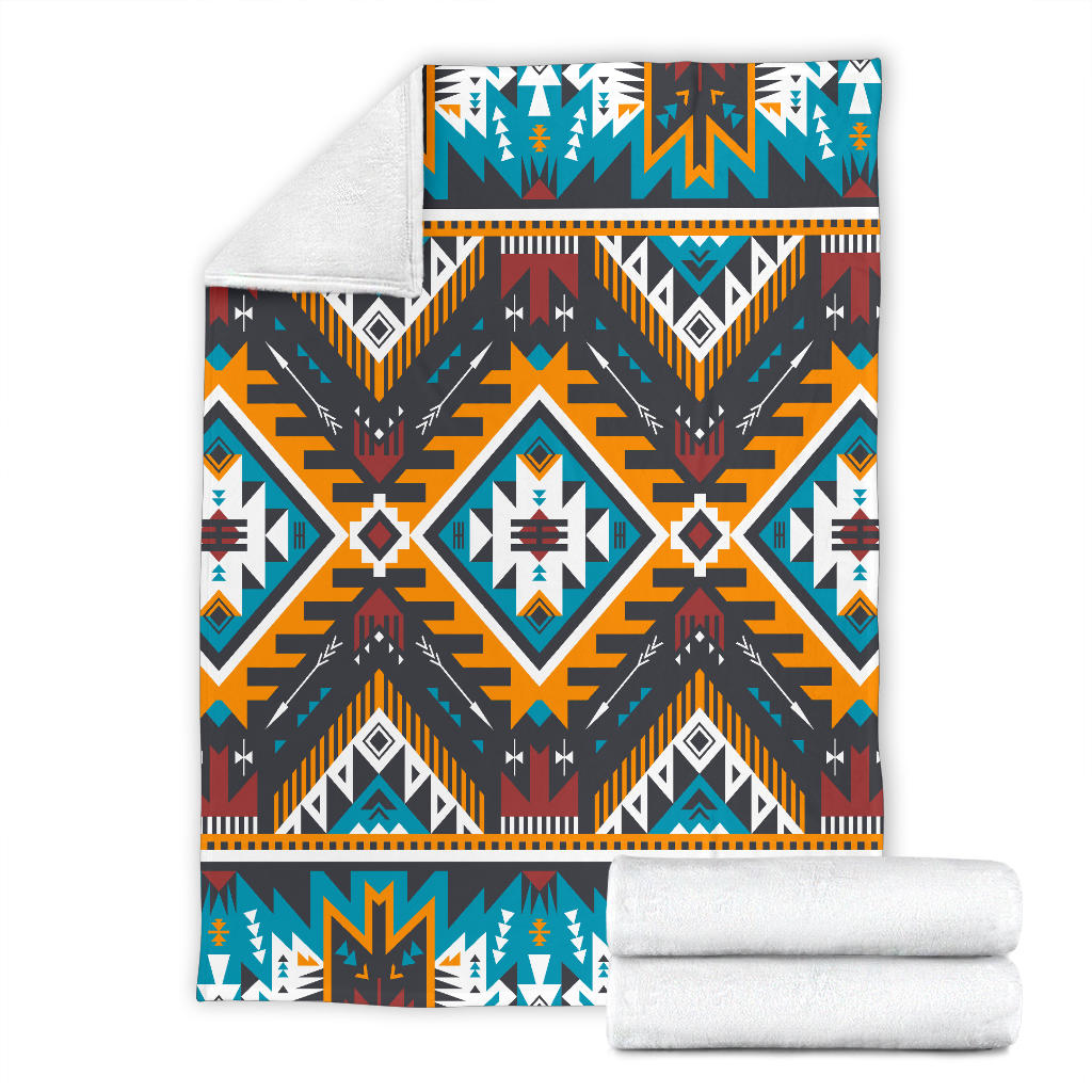 yellow-aztec-geometric-blanket