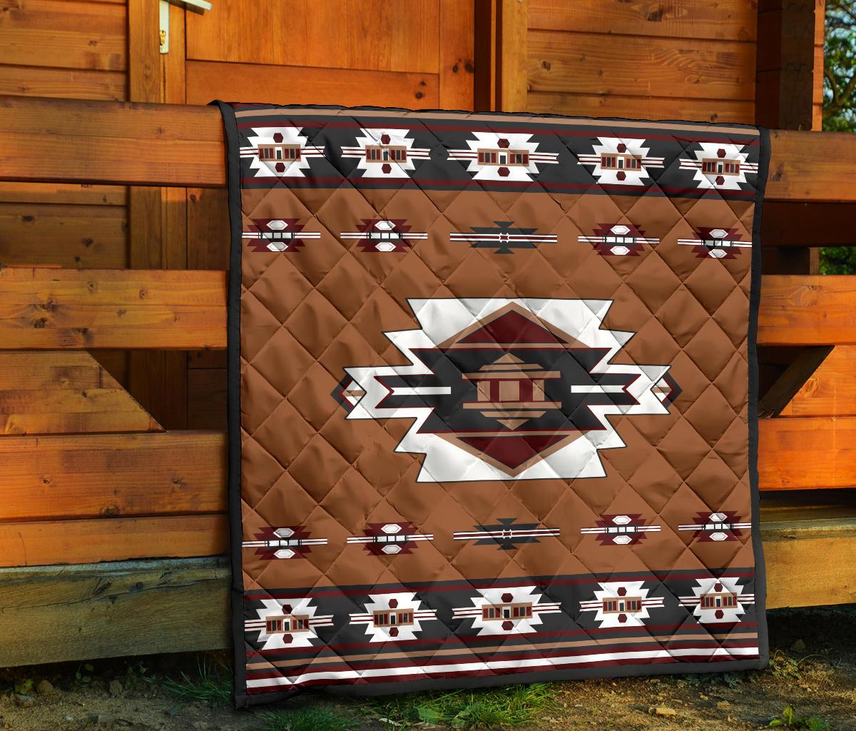 Native Temple Symbol Native American Premium Quilt LT10 - Wonder Print Shop