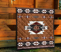 Native Temple Symbol Native American Premium Quilt LT10 - Wonder Print Shop
