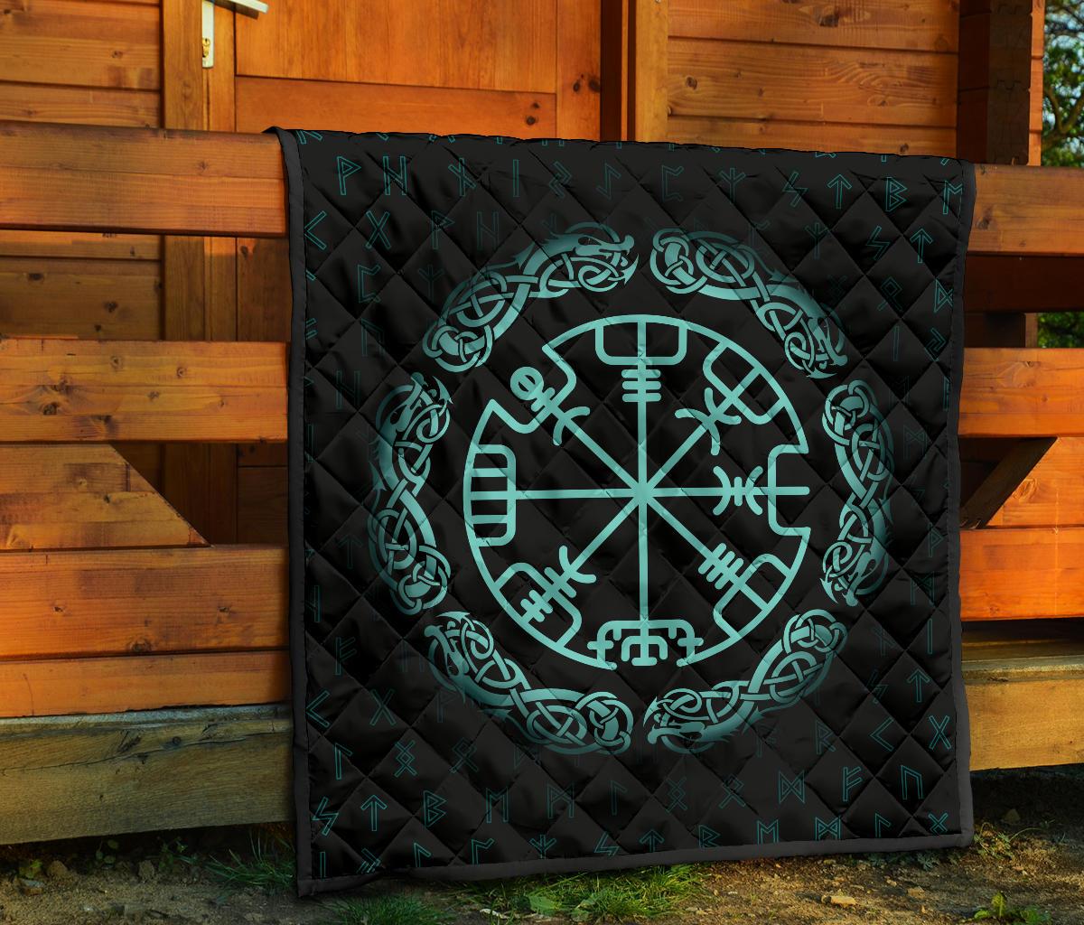 Viking Vegvisir Magic Navigation Compass Premium Quilt RLT12 - Wonder Print Shop