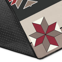 Ethnic Tribal Red Brown Pattern Native American Area Rug LT10 - Wonder Print Shop