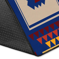Navy Tribe Design Native American Area Rug LT10 - Wonder Print Shop