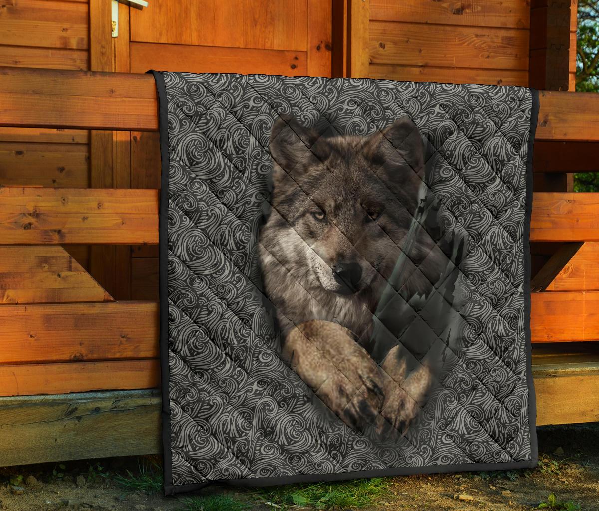 Wolf Escape Native American Premium Quilt LT10 - Wonder Print Shop