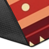 Red Ethnic Pattern Area Rug LT10 - Wonder Print Shop