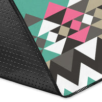 Ethnic Geometric Pink Pattern Area Rug LT10 - Wonder Print Shop