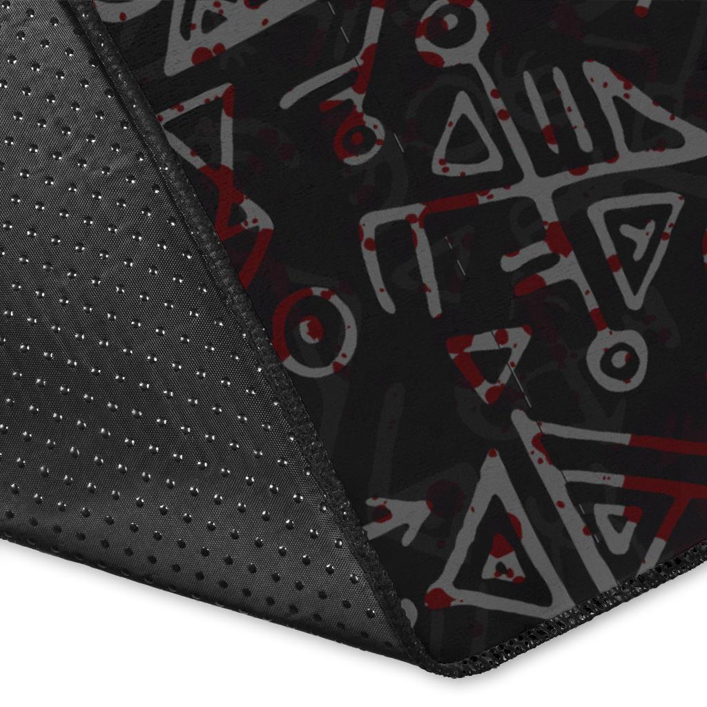 Viking Area Rug Fierce Blood Wolf Symbol Of A Viking Nordic RLT12 - Wonder Print Shop