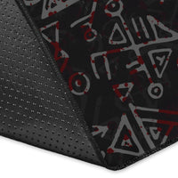 Viking Area Rug Fierce Blood Wolf Symbol Of A Viking Nordic RLT12 - Wonder Print Shop