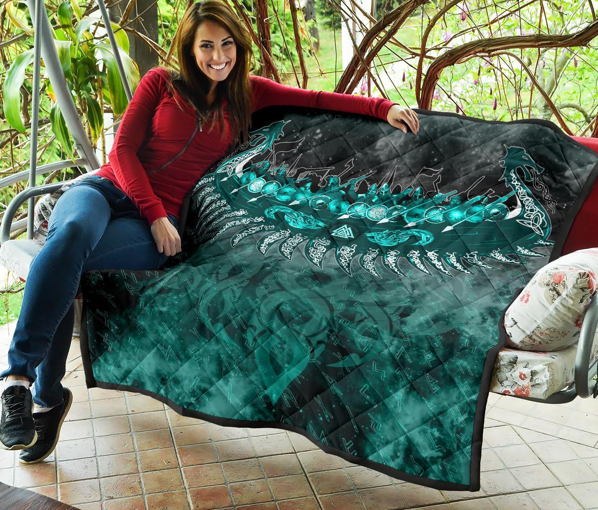 Viking Drakkar Ship Quilt RLT12 - Wonder Print Shop