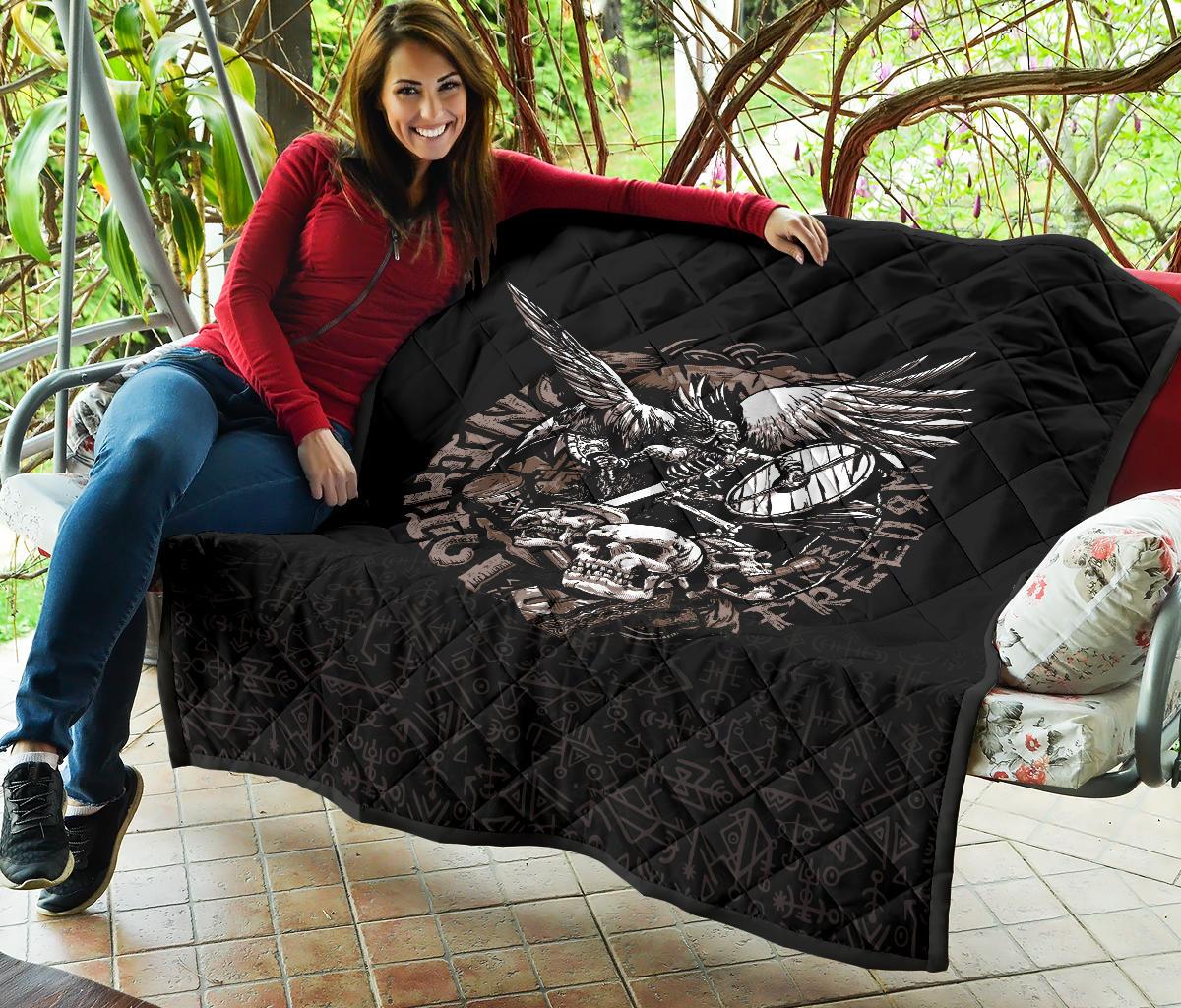 Viking Warrior Tattoo Odin Premium Quilt RLT12 - Wonder Print Shop