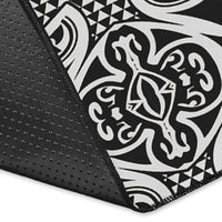 Polynesian Gray Area Rug - Wonder Print Shop