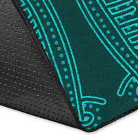 Viking Area Rug, Ethnic Odin Raven Cyan RLT12 - Wonder Print Shop