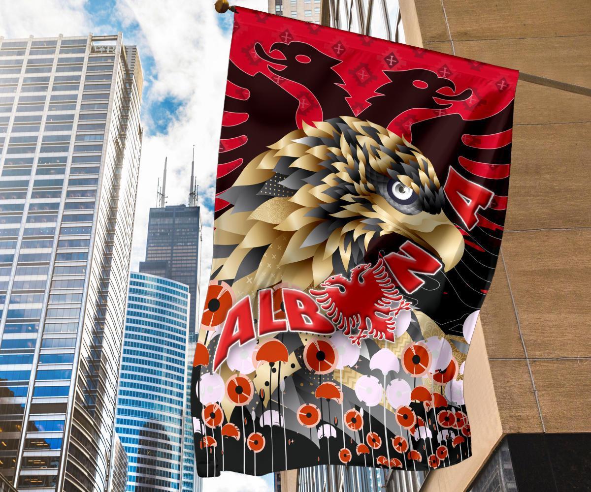 Albania Golden Eagle Flag - Happy Flag Day - Wonder Print Shop