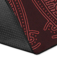 Viking Area Rug, Ethnic Odin Raven Red RLT12 - Wonder Print Shop