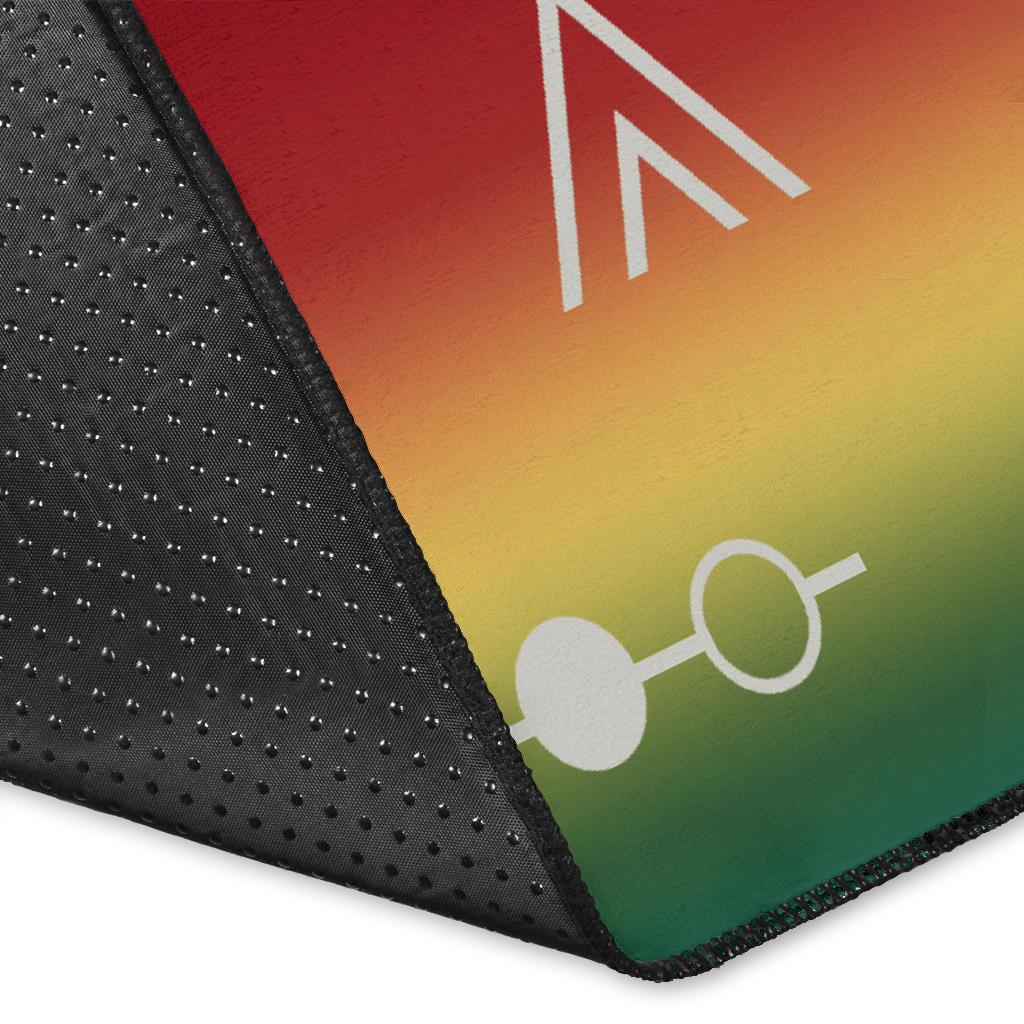 Thunderbird Rainbow Native American Design Area Rug LT10 - Wonder Print Shop