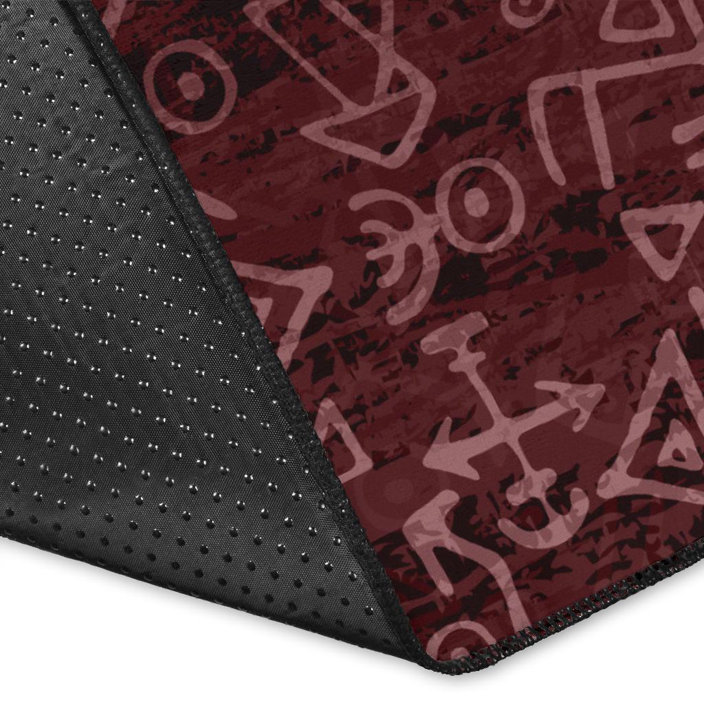 Viking Area Rug Fenrir On The Blood Moon Background RLT12 - Wonder Print Shop