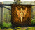 Viking Premium Quilt Gold Spear Of The God Odin - Gungnir and Two Gold Ravens RLT12 - Wonder Print Shop