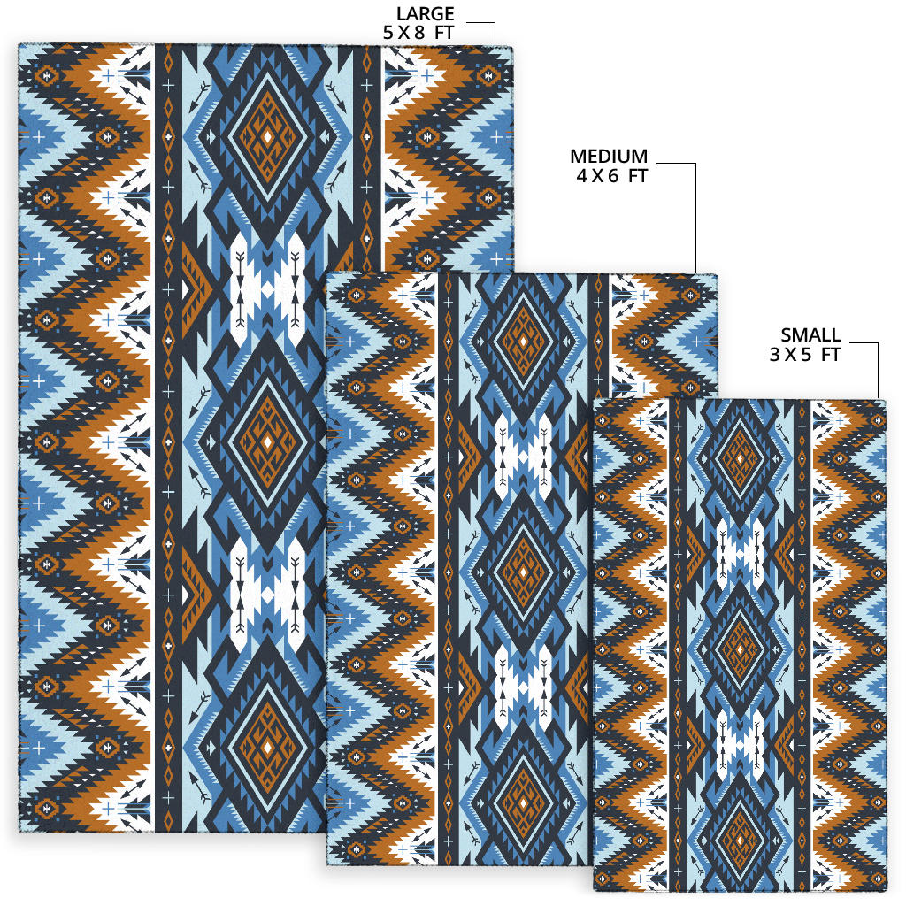 Retro Colors Tribal Seamless Area Rug LT10 - Wonder Print Shop