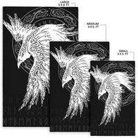 Viking Area Rug Mystical Raven Tattoo Special RLT12 - Wonder Print Shop